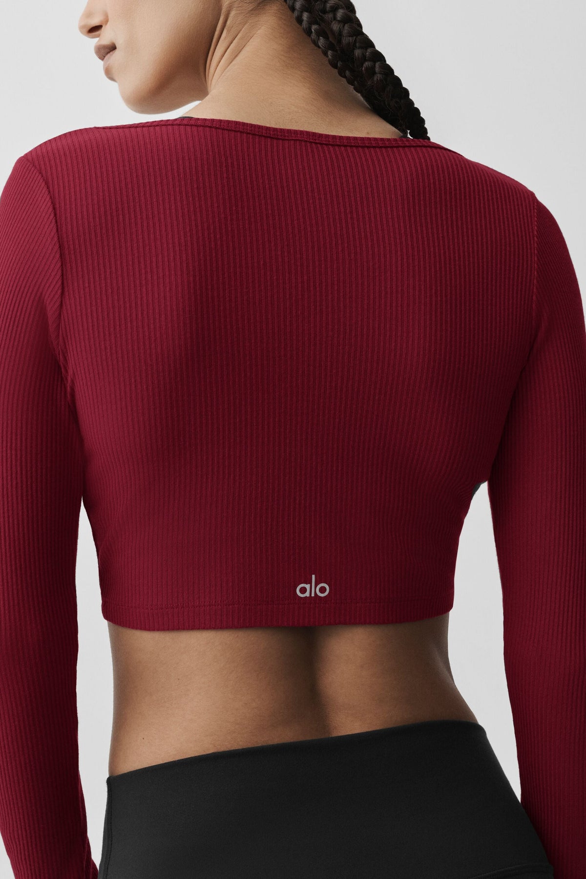Cardigan court Whisper côtelé - Rouge romance d’été