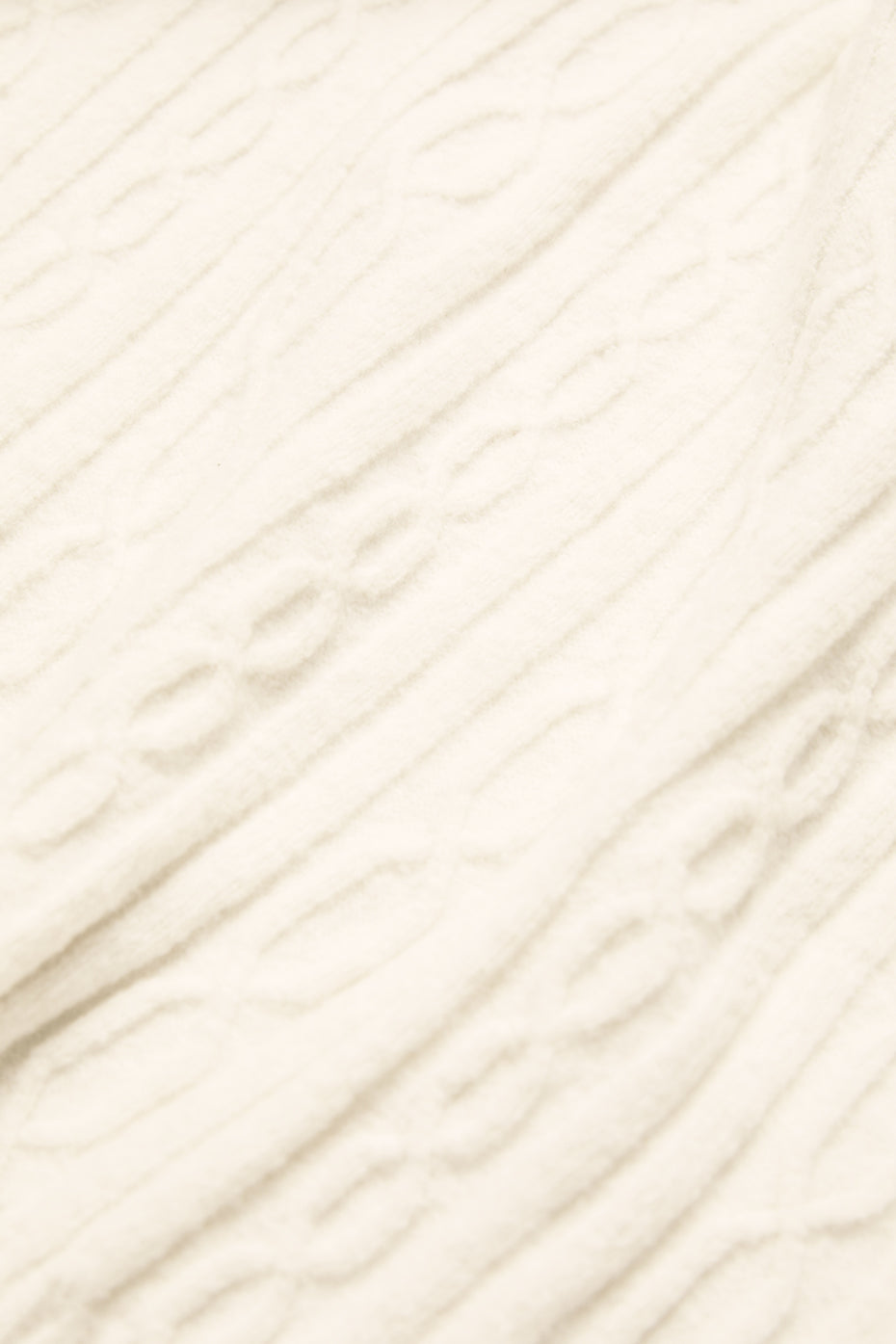 Sweat à capuche Winter Bliss en maille torsadée - Ivoire