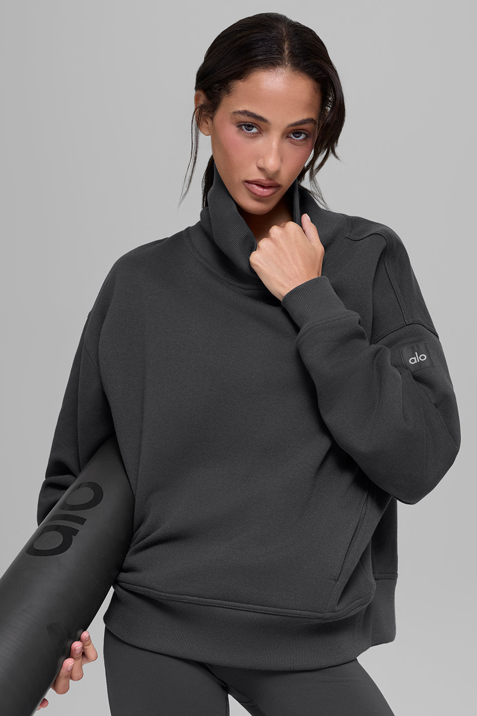 Pull à col montant Hazy - Anthracite