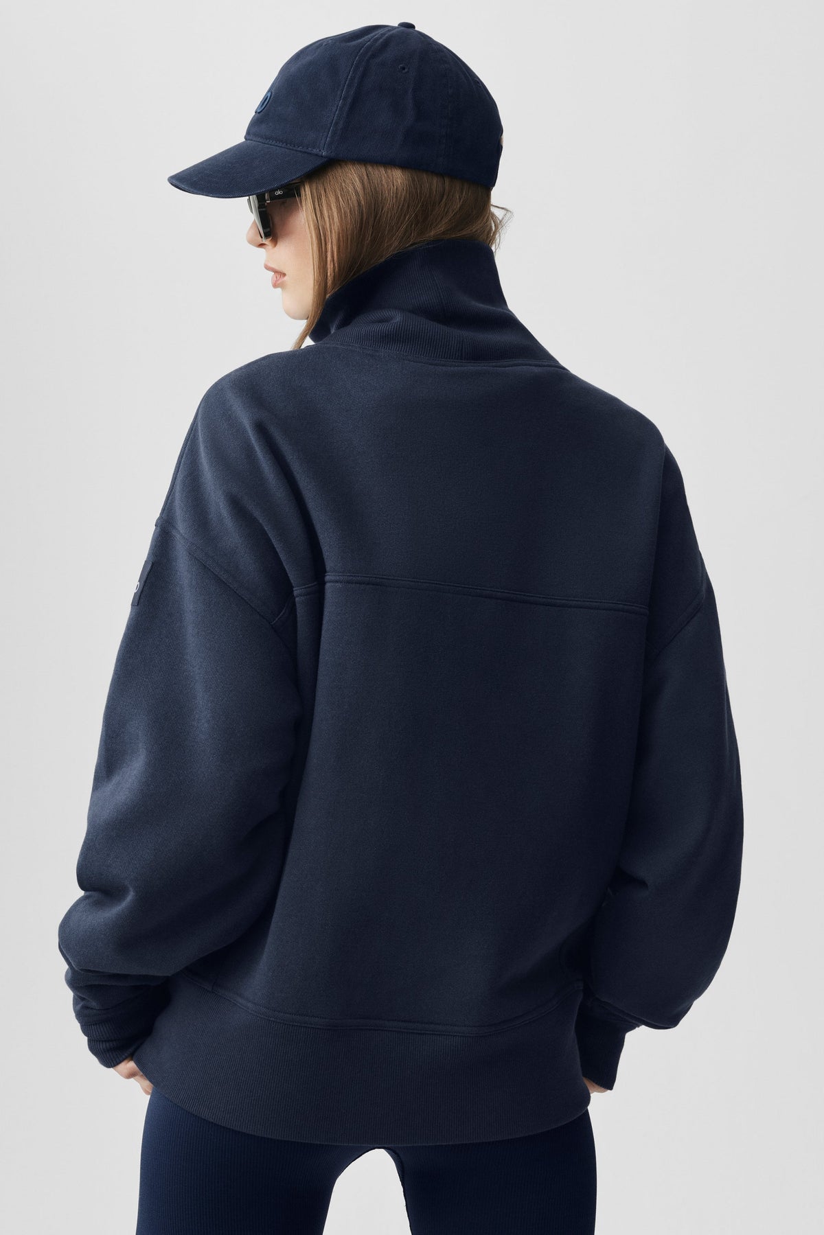 Pull à col montant Hazy - Bleu marine
