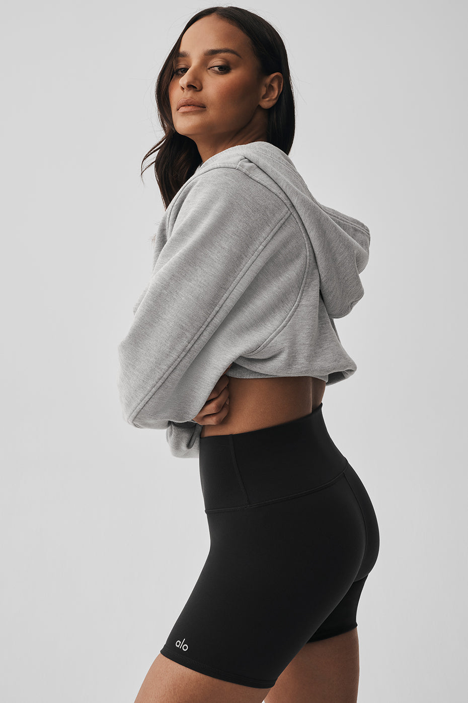 Sweat à capuche zippé Sweet Escape - Gris chiné sport