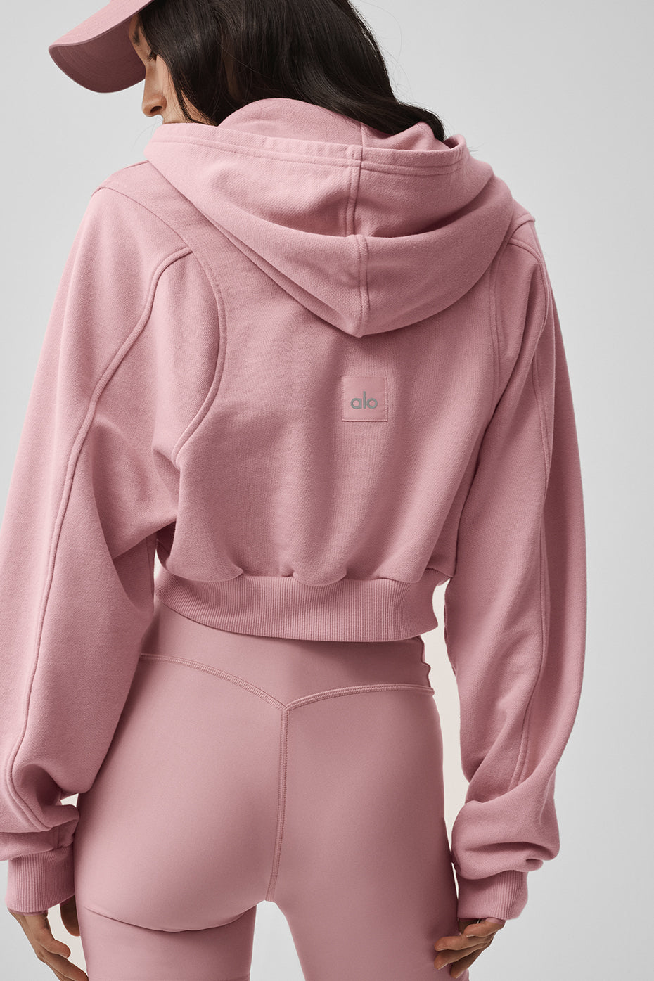 Sweat à capuche zippé Sweet Escape - Rose vintage
