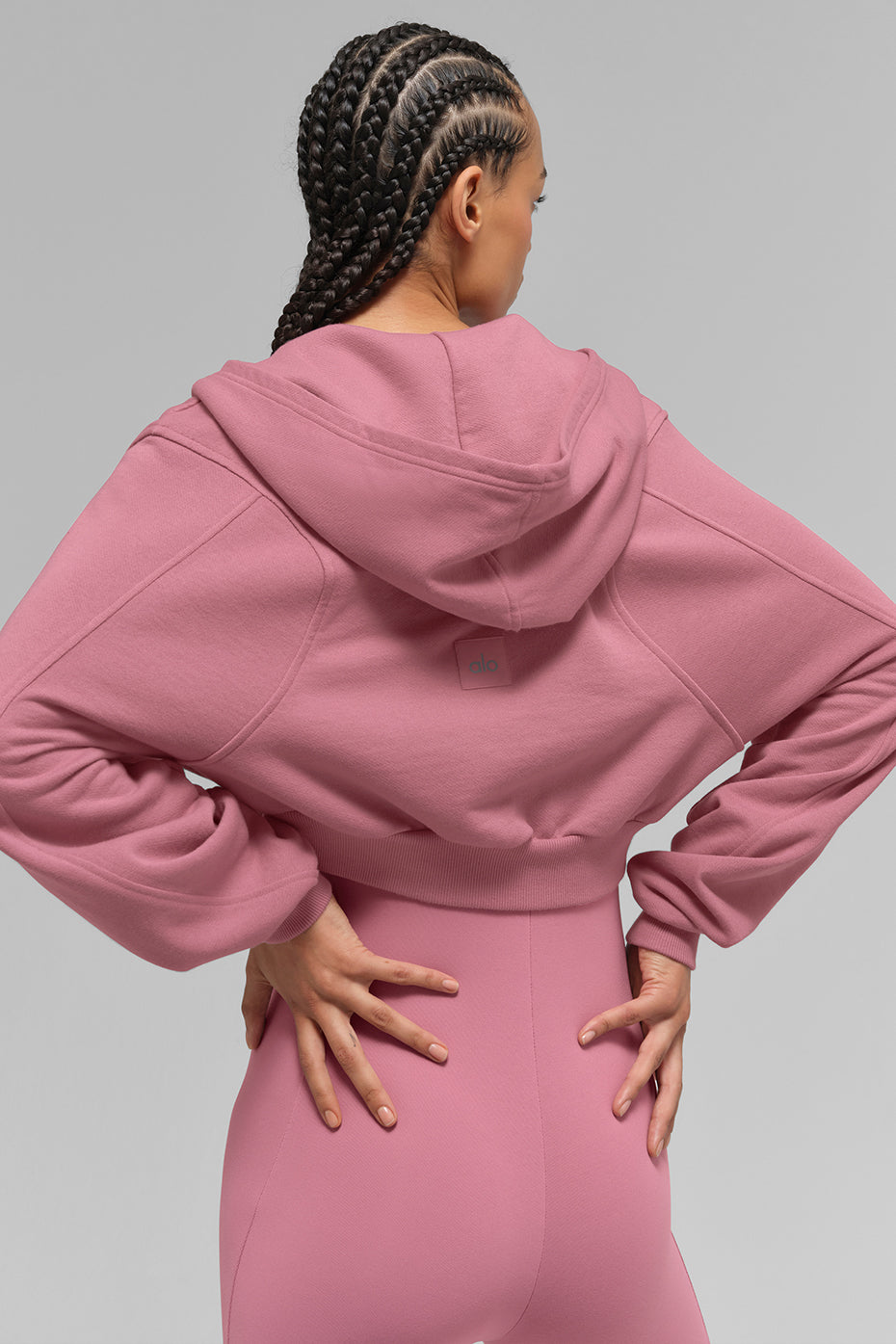 Sweat à capuche zippé Sweet Escape - Rose sauvage
