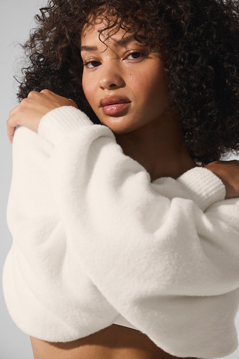Châle Snuggle Up en maille - Ivoire