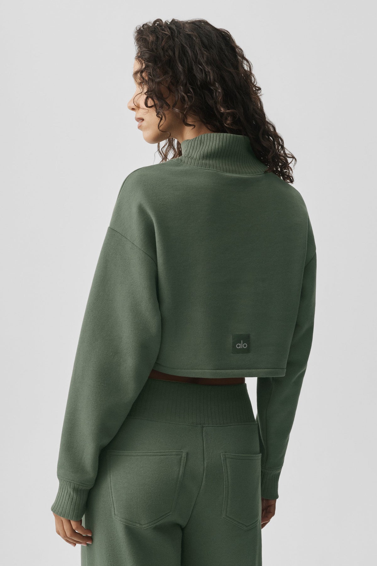 Haut de superposition court Serenity - Vert bambou