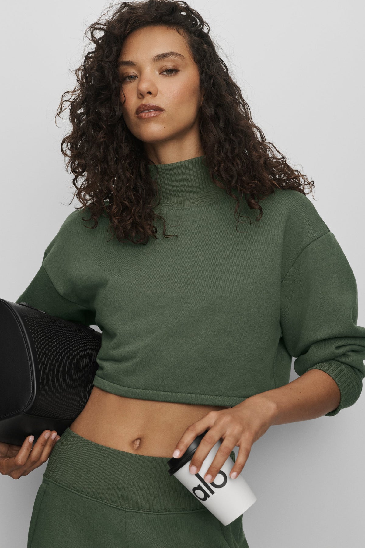 Haut de superposition court Serenity - Vert bambou