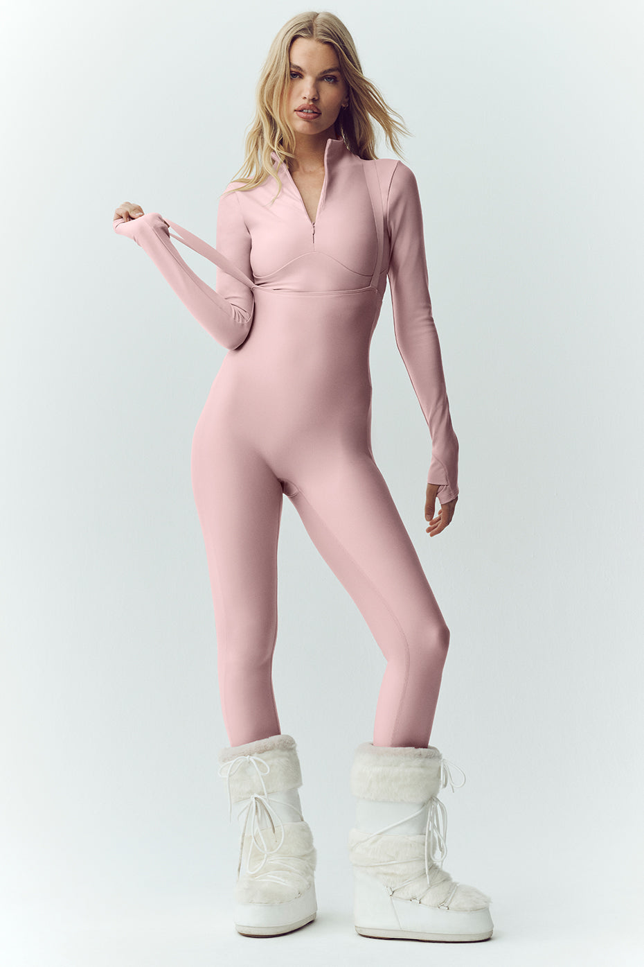 Haut à manches longues Airlift Winter Warm Ski Time - Champagne rosé