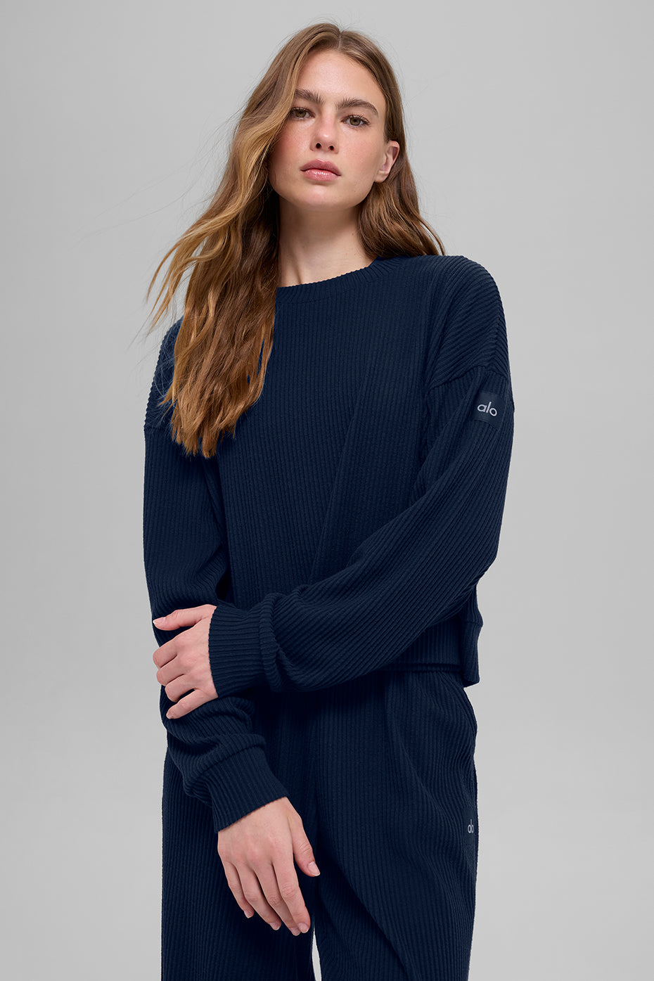 Pull à col rond Muse - Bleu marine
