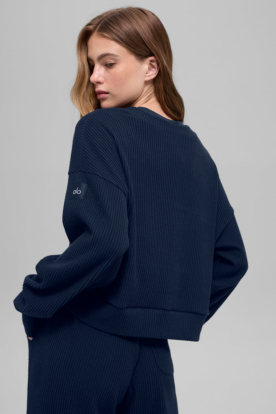 Pull à col rond Muse - Bleu marine