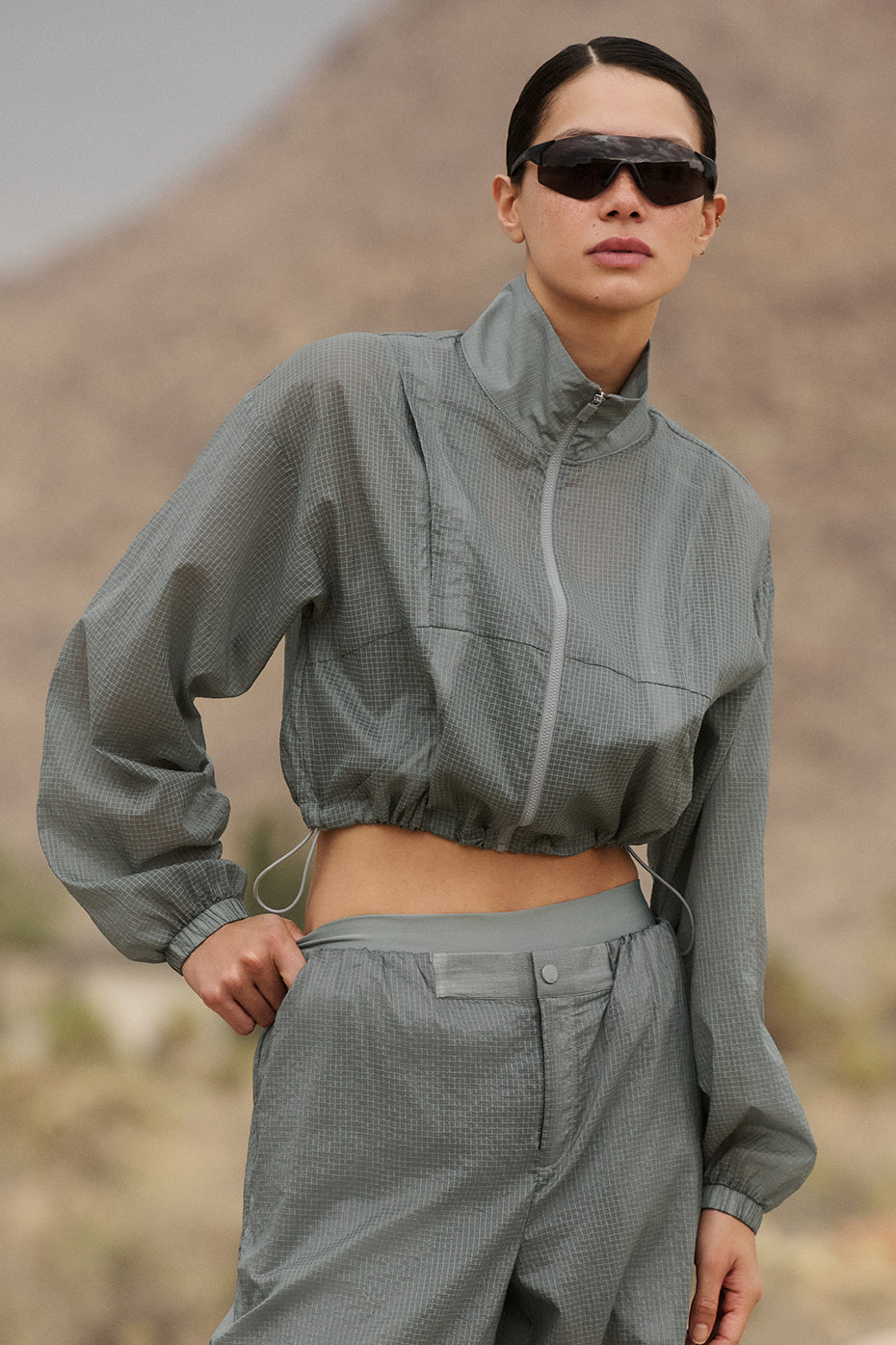Veste entièrement zippée Game Time - Gris lunaire