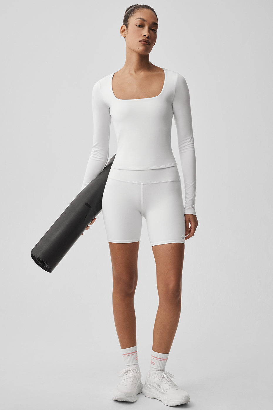 Haut à manches longues ALO Softsculpt Precision - Blanc