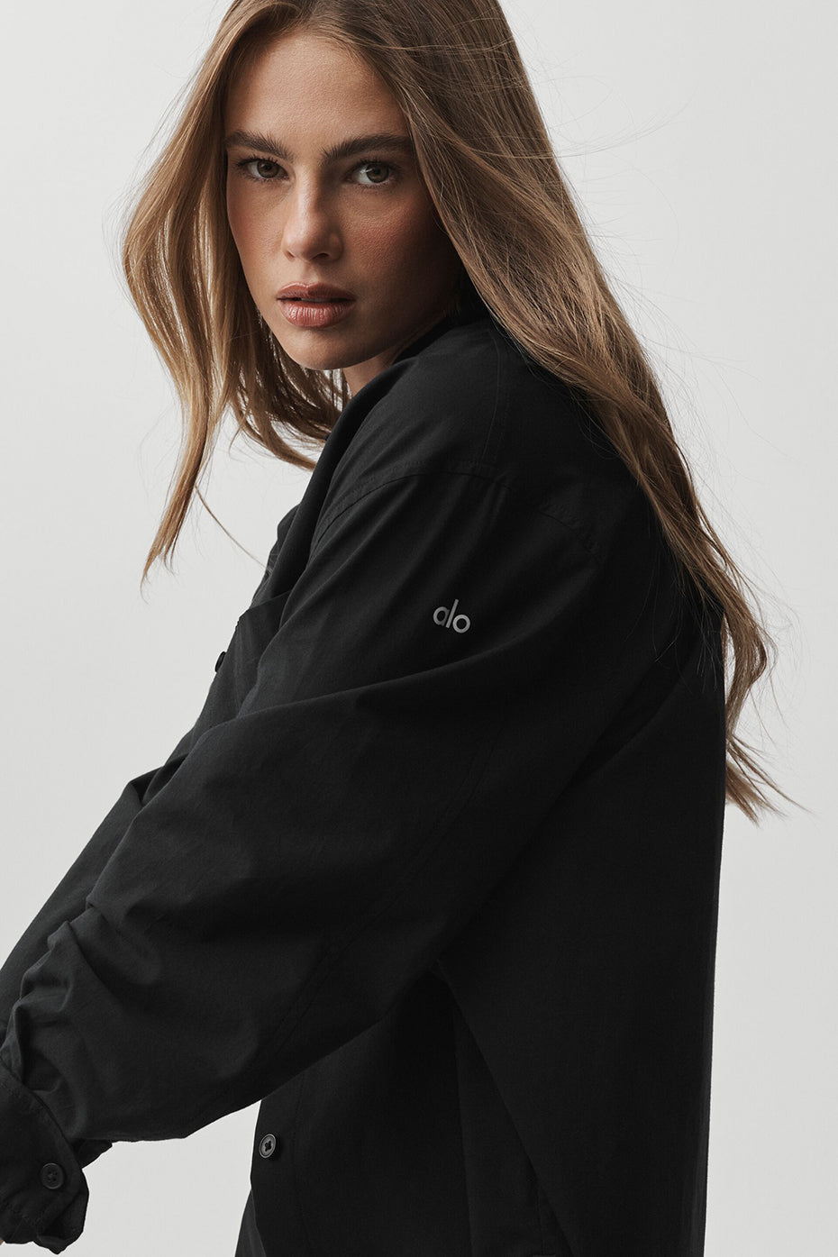 Chemise à manches longues Real Deal en coton - Noir