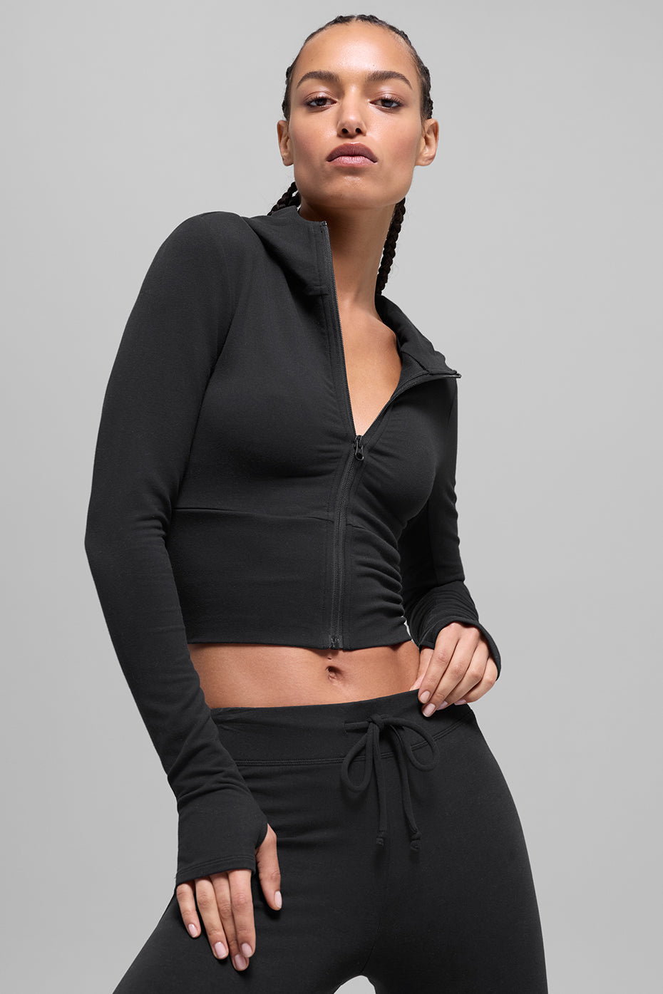 Sweat à capuche entièrement zippé Sway - Noir