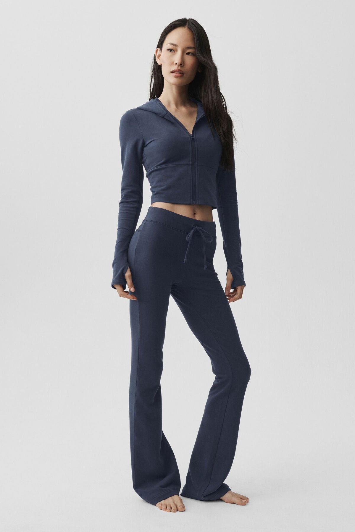 Sweat à capuche entièrement zippé Sway - Bleu marine