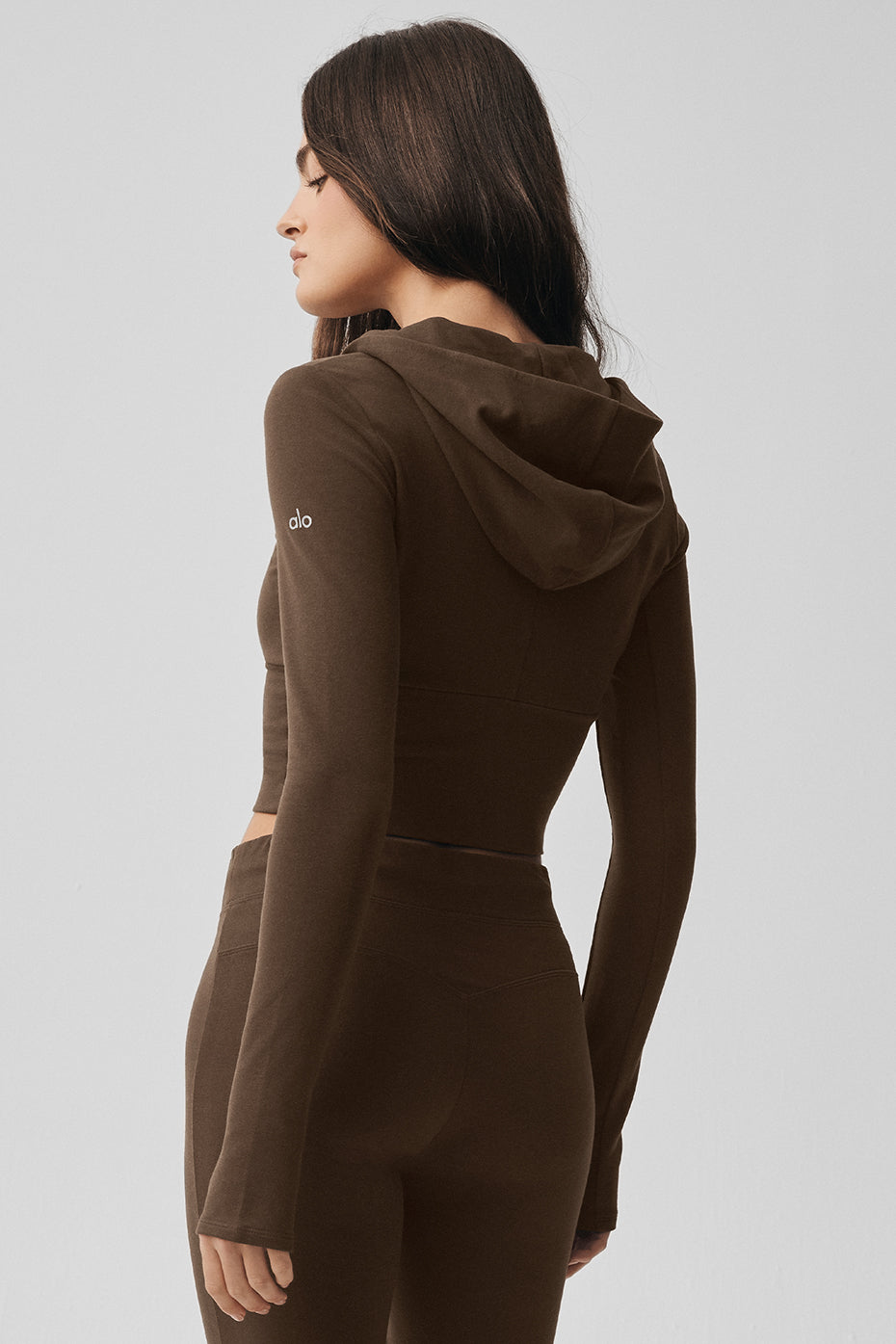 Sweat à capuche entièrement zippé Sway - Espresso
