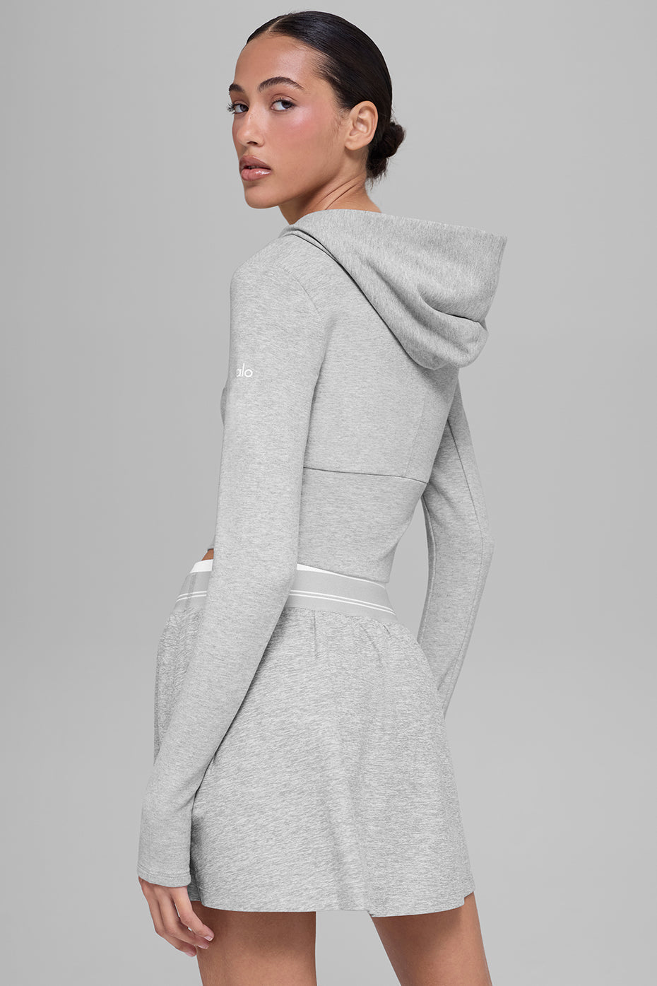 Sweat à capuche entièrement zippé Sway - Gris chiné sport