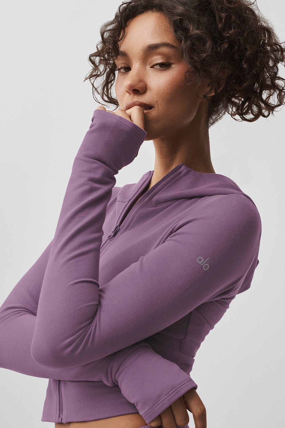 Sweat à capuche entièrement zippé Sway - Baiser de prune