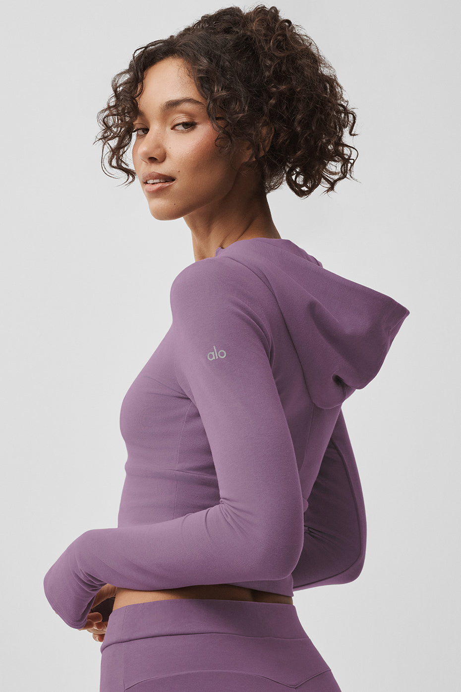 Sweat à capuche entièrement zippé Sway - Baiser de prune