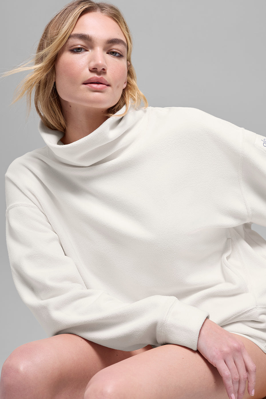 Pull Hazy en polaire - Ivoire