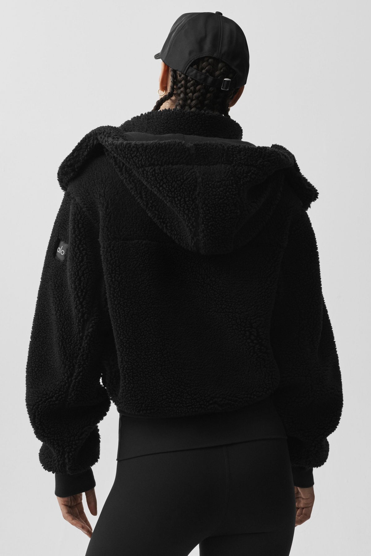 Veste Foxy en polaire sherpa - Noir