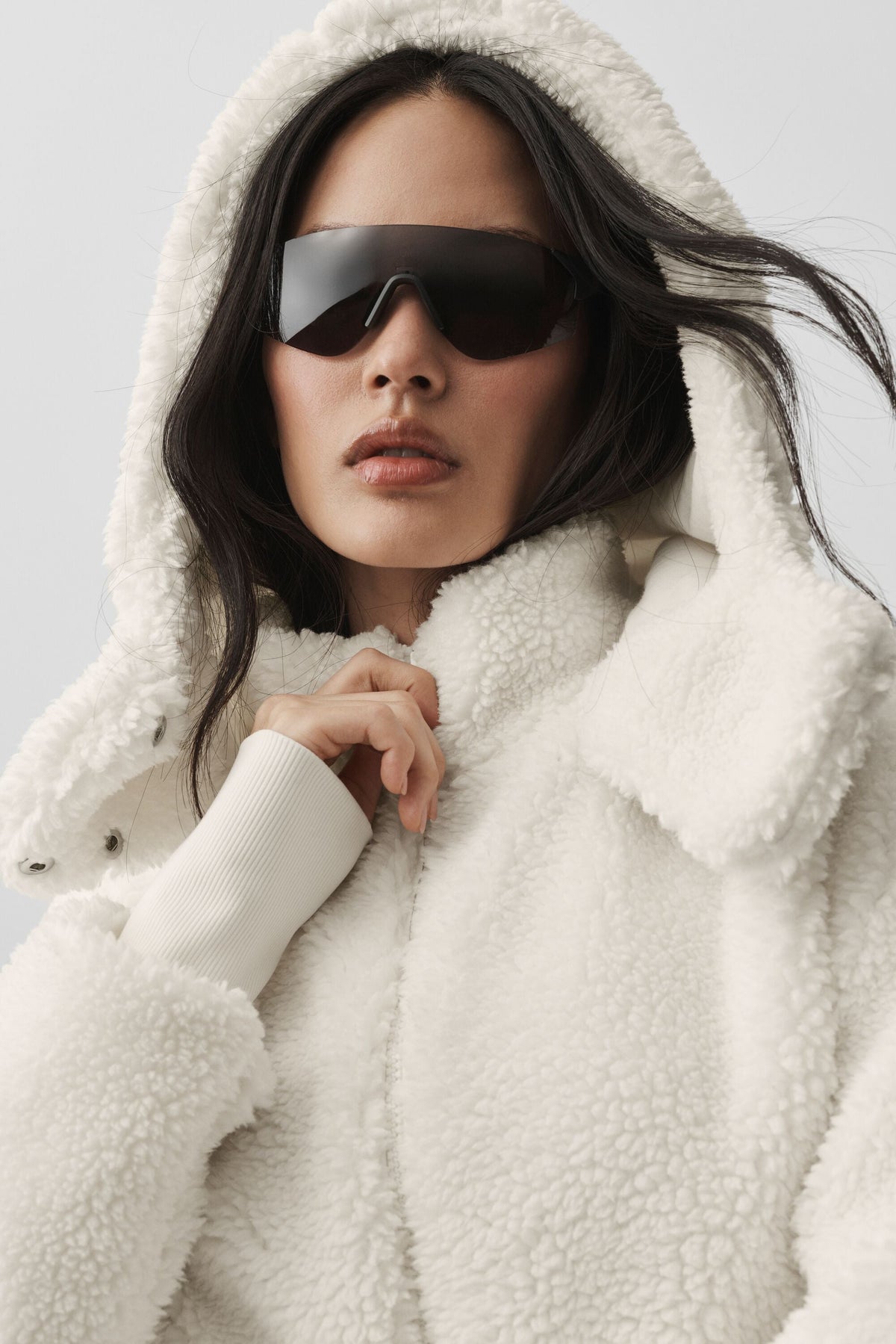 Veste Foxy en polaire sherpa - Ivoire