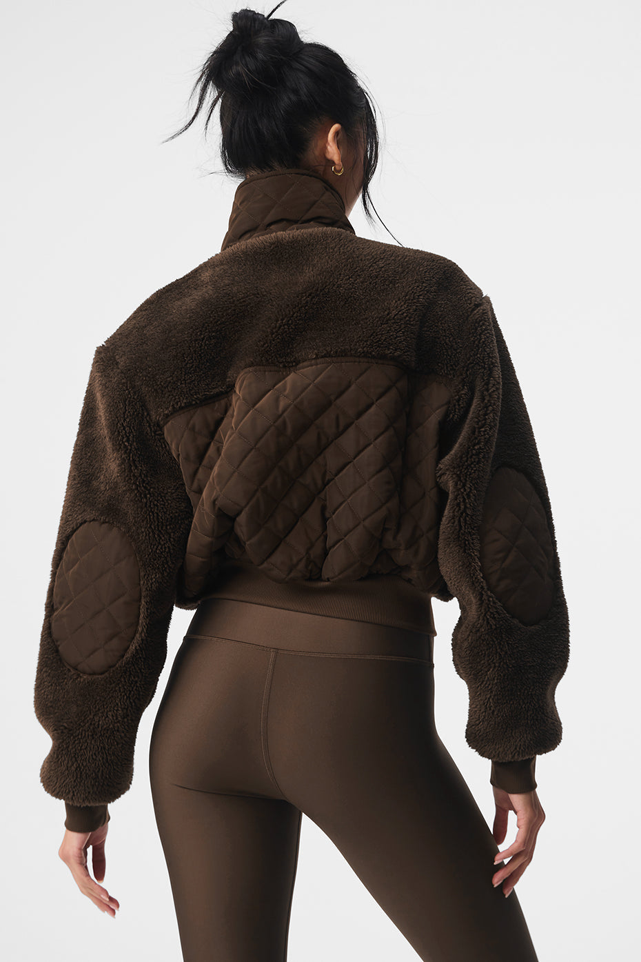 Blouson aviateur Sherpa Edge - Espresso