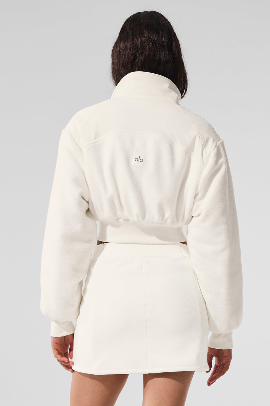Veste courte Wintry Mix en polaire - Ivoire
