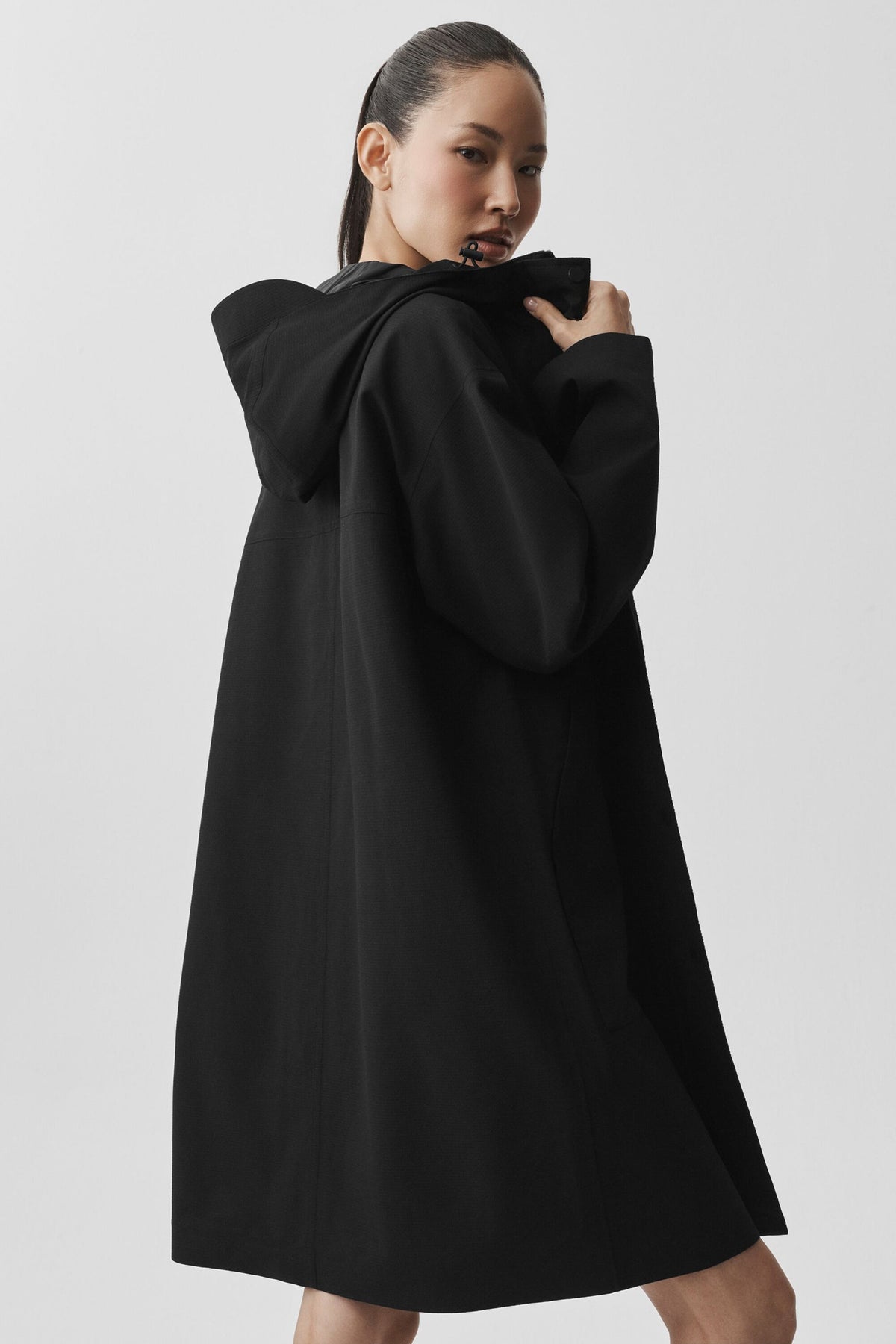 Manteau long Rain Or Shine - Noir