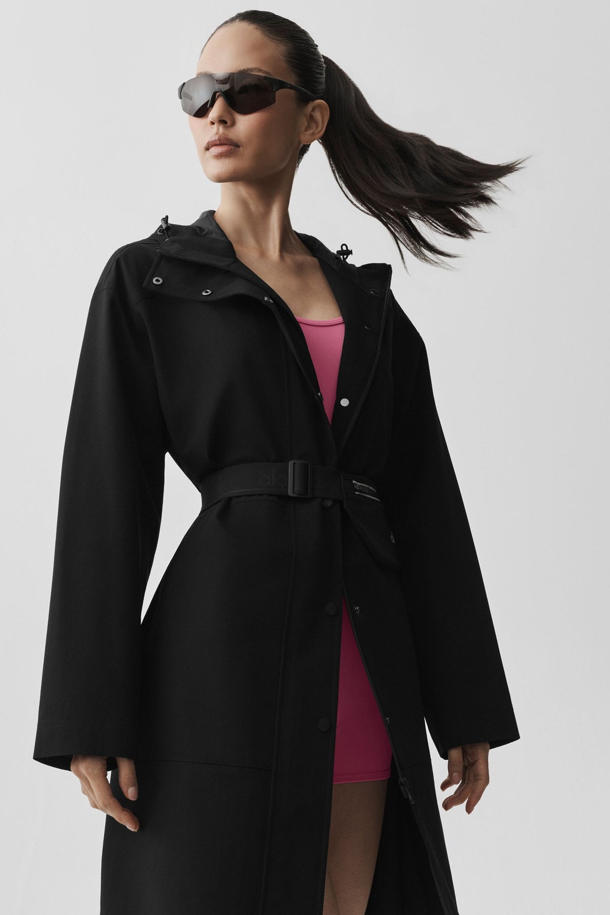 Manteau long Rain Or Shine - Noir