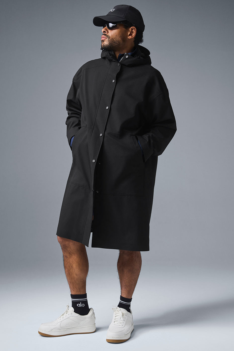 Manteau long Rain Or Shine - Noir