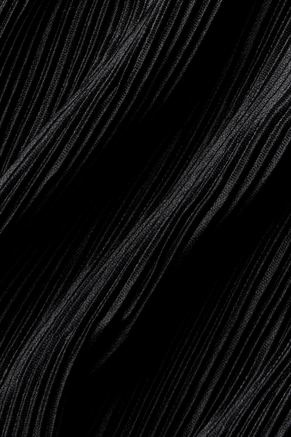Veste courte microplissée - Noir