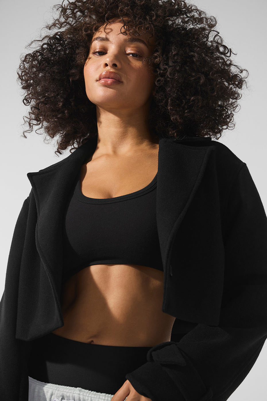 Trench court Metro en laine - Noir