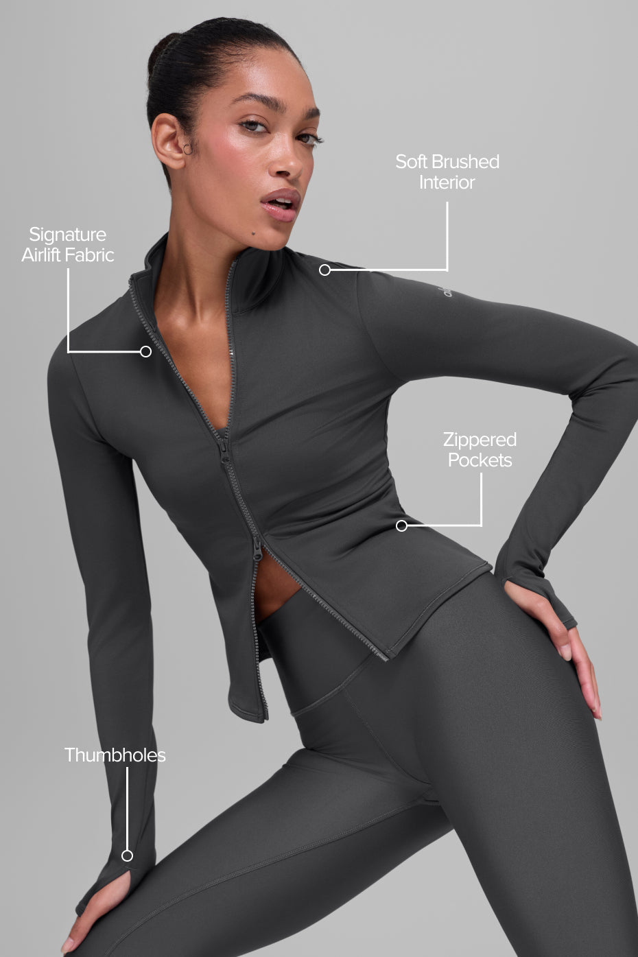 Veste entièrement zippée Airlift Winter Warm Radiant - Anthracite