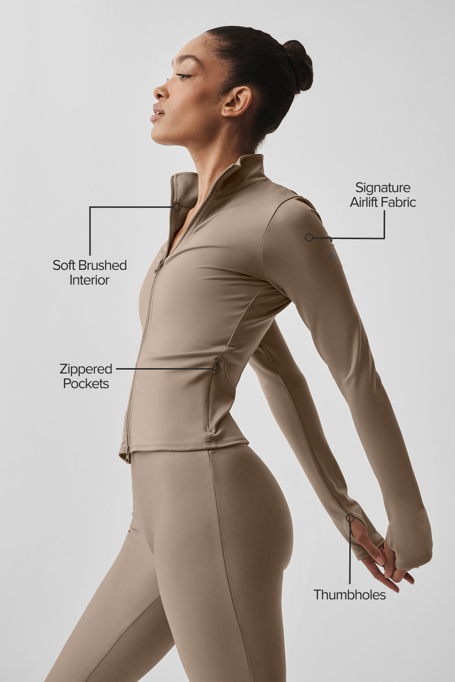 Veste entièrement zippée Airlift Winter Warm Radiant - Gravier