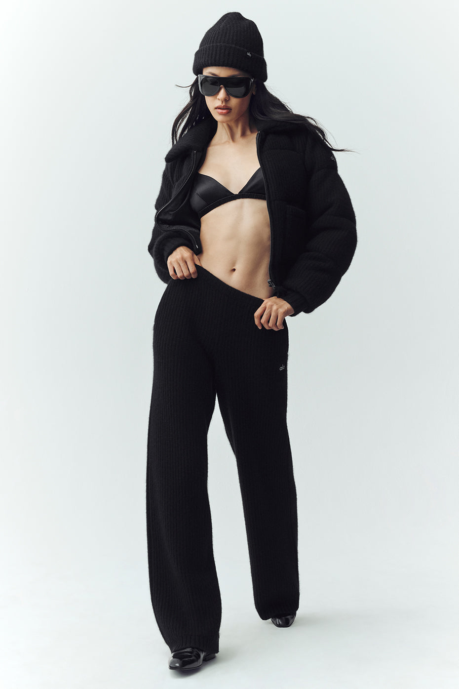 Doudoune en maille Northstar en cachemire - Noir