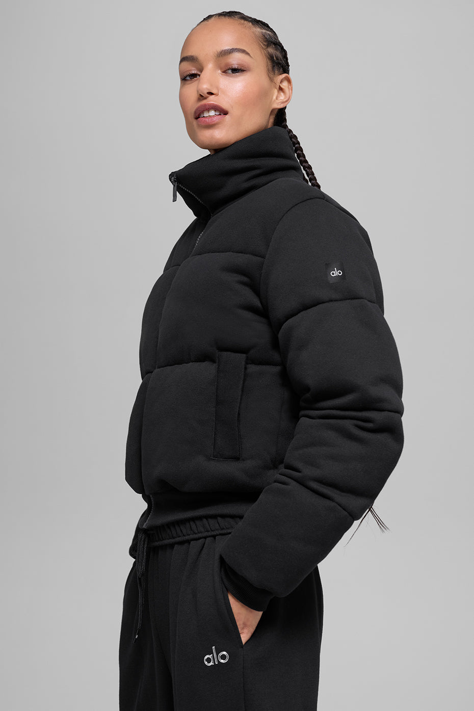 Sweat doudoune - Noir