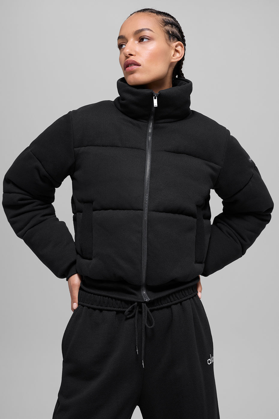 Sweat doudoune - Noir