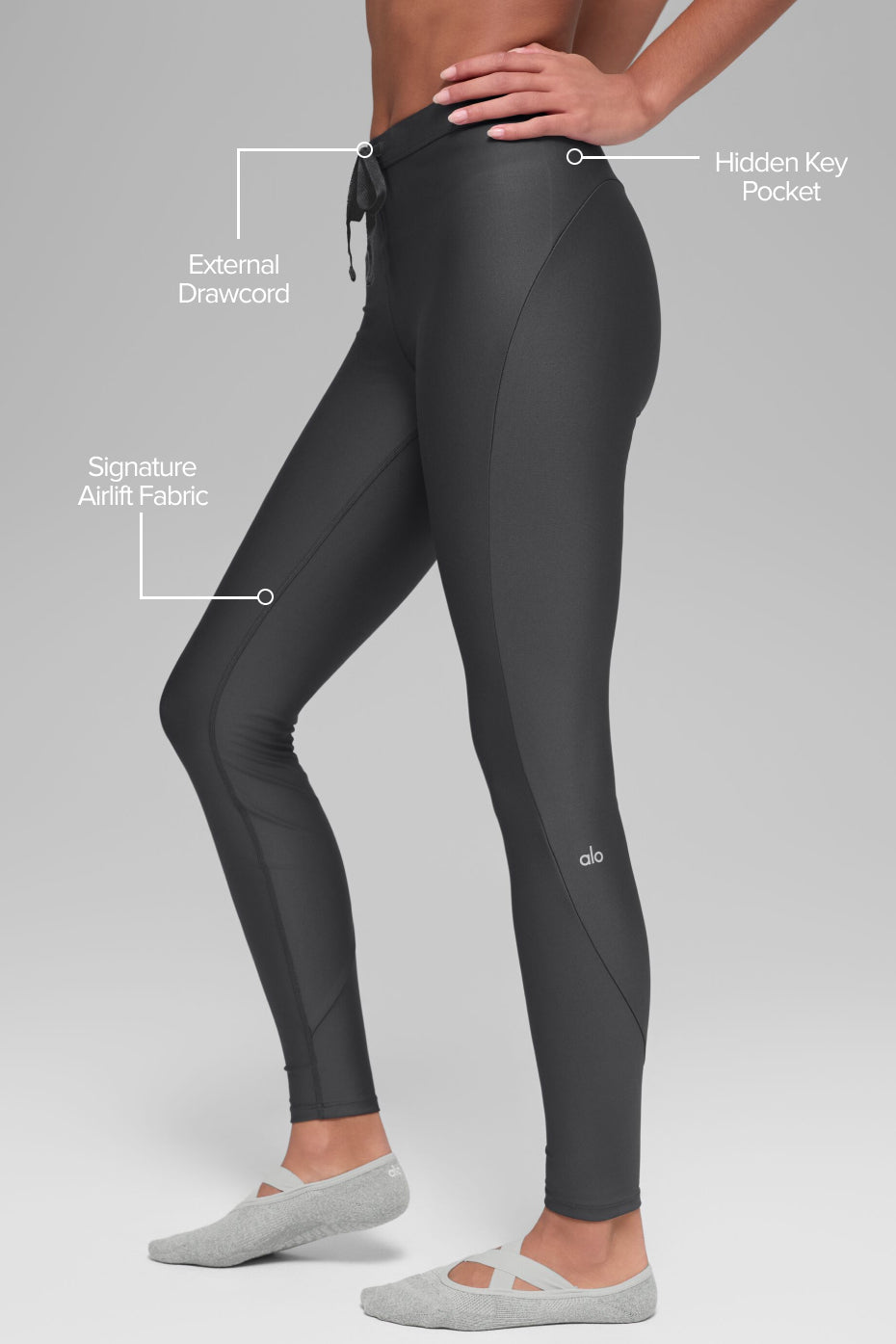 Legging taille haute Airlift Light Speed - Anthracite