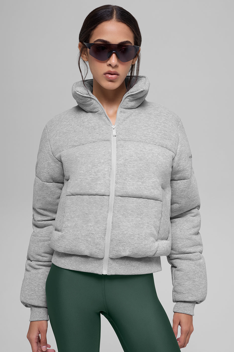 Sweat doudoune - Gris chiné sport