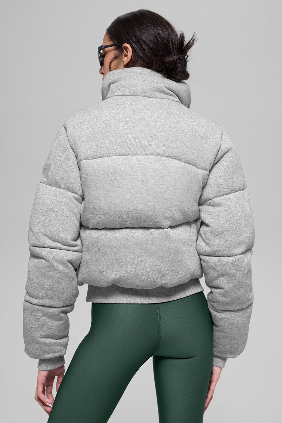 Sweat doudoune - Gris chiné sport
