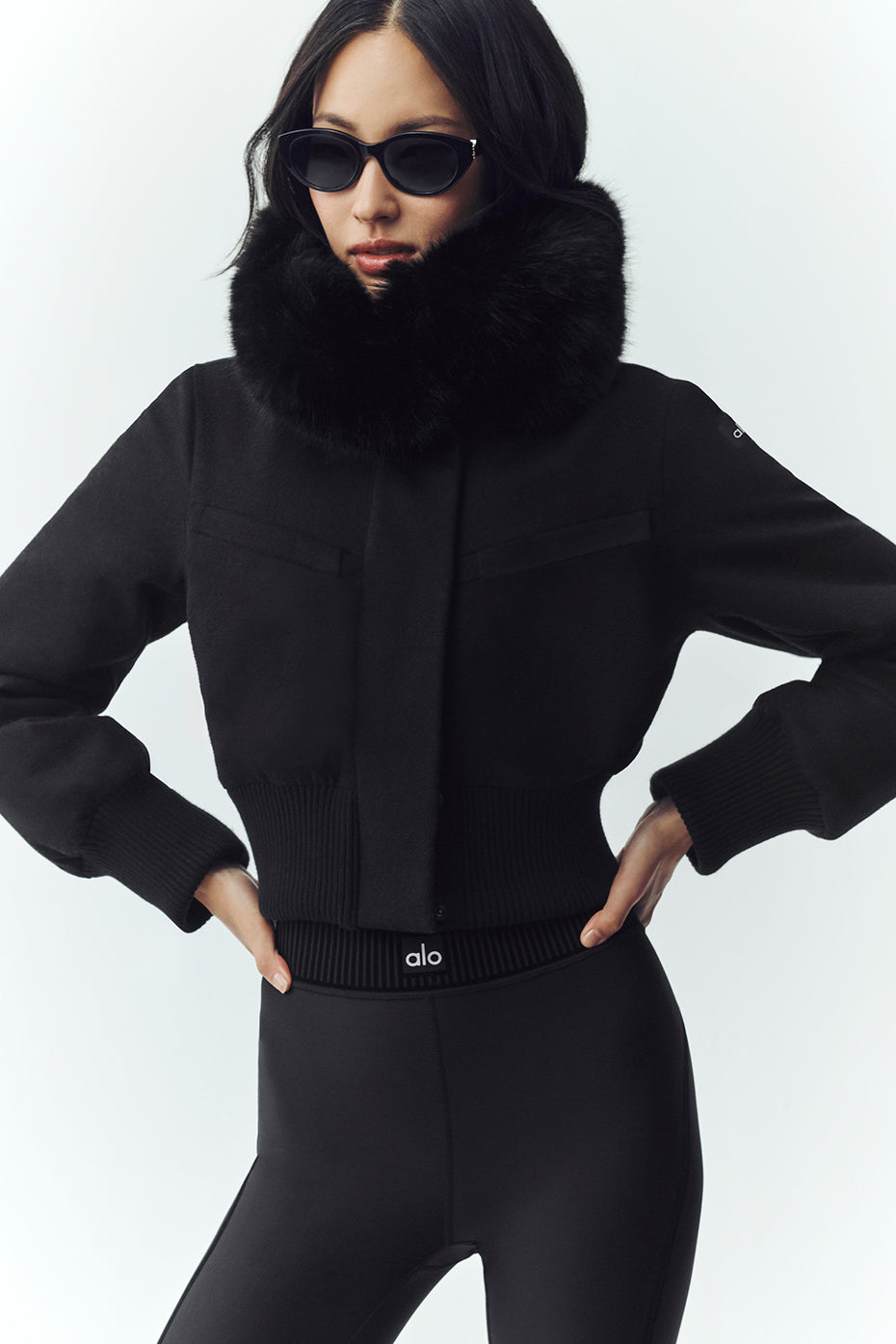 Veste Bunny Slope en laine mélangée - Noir