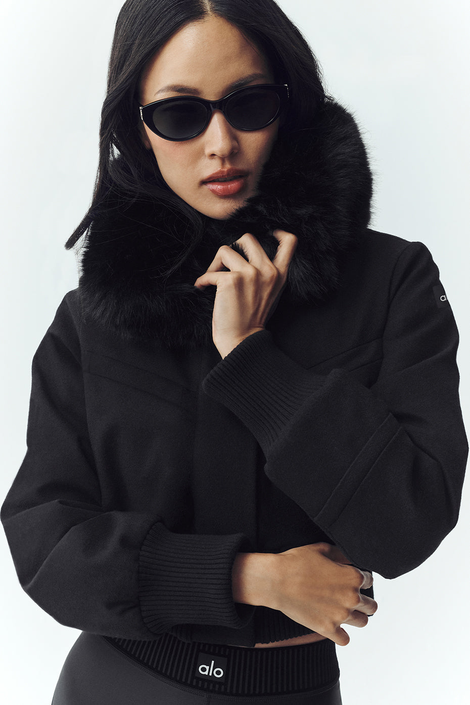 Veste Bunny Slope en laine mélangée - Noir