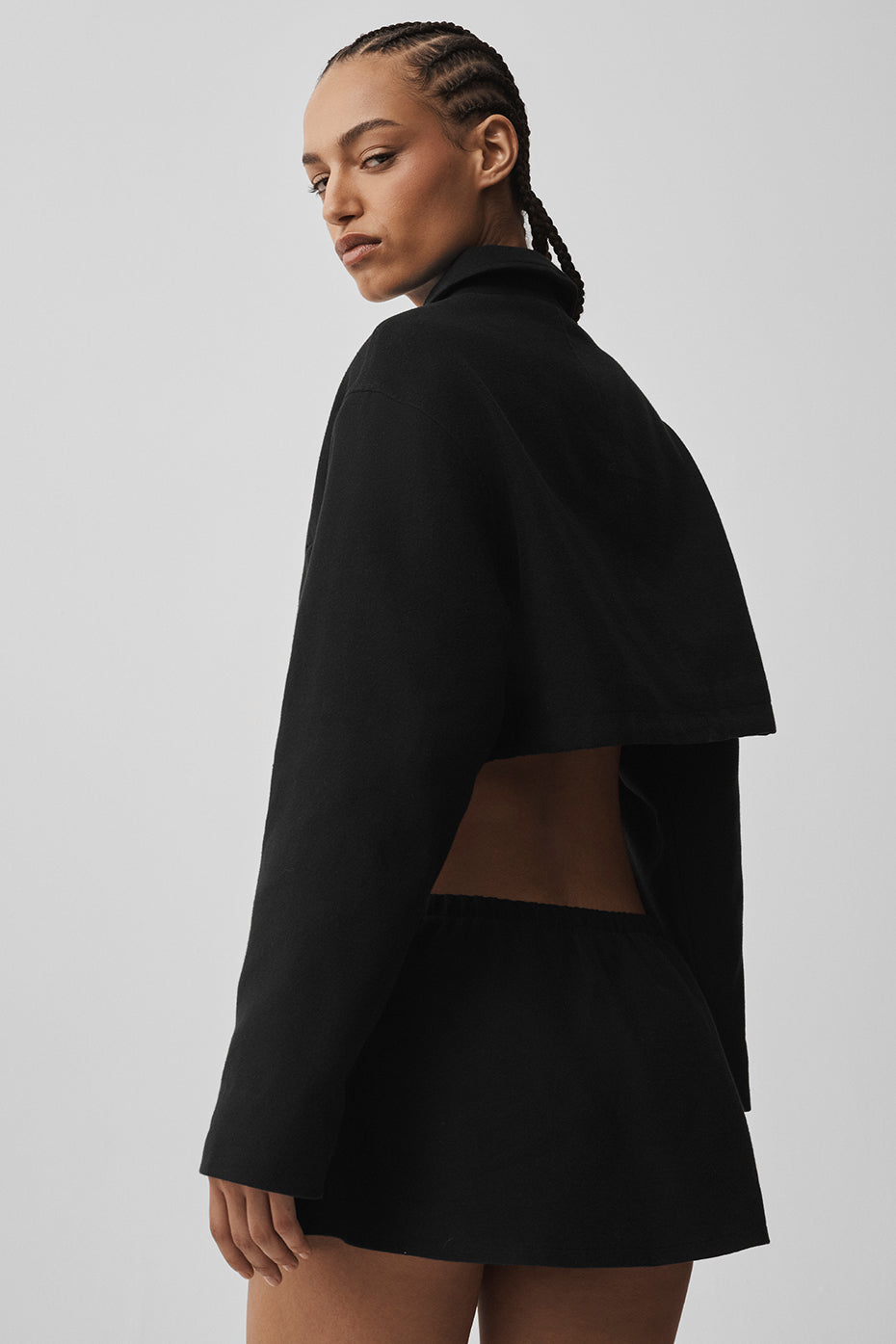 Veste courte entièrement zippée Fan Favorite - Noir