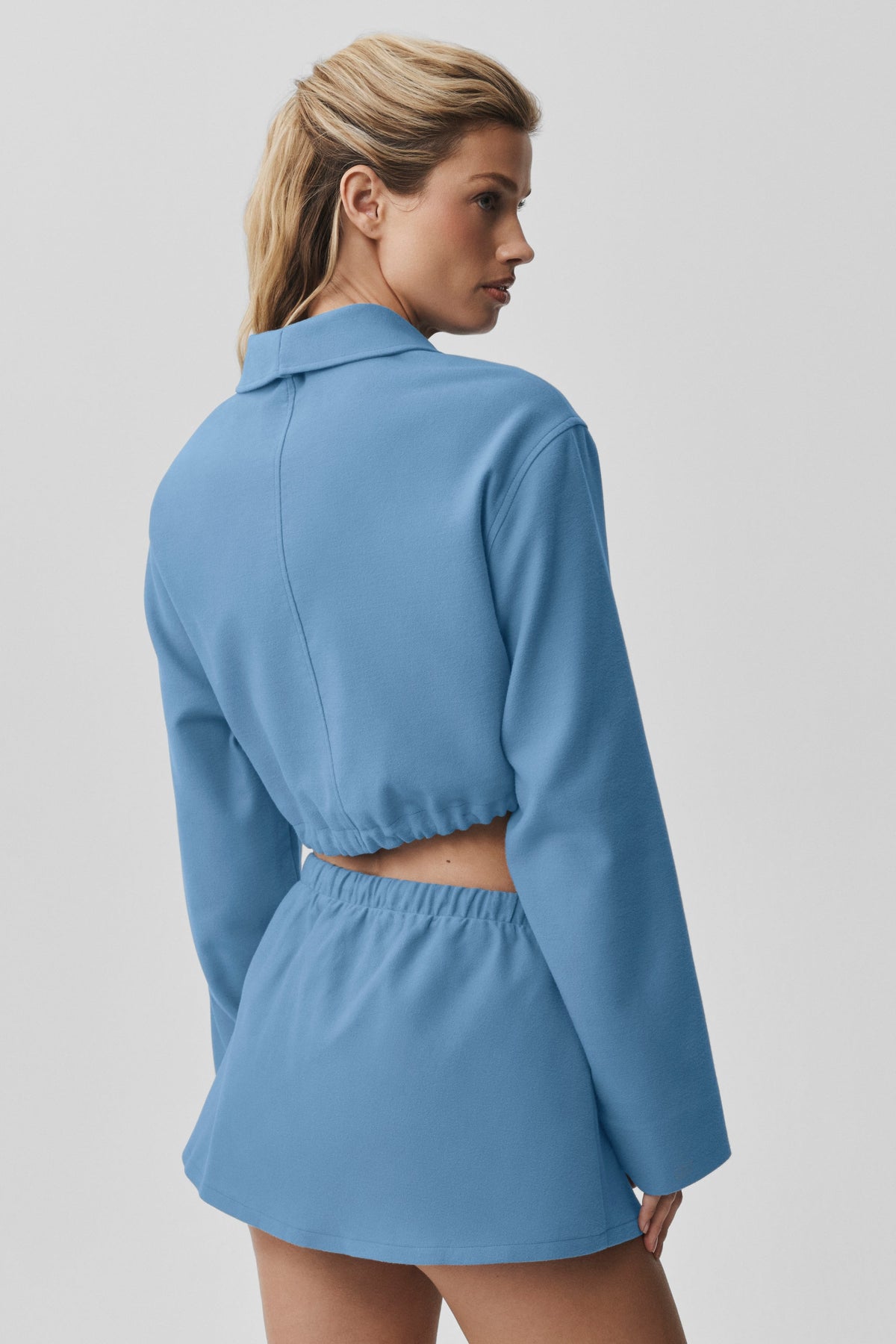 Veste courte entièrement zippée Fan Favorite - Bleu Californie