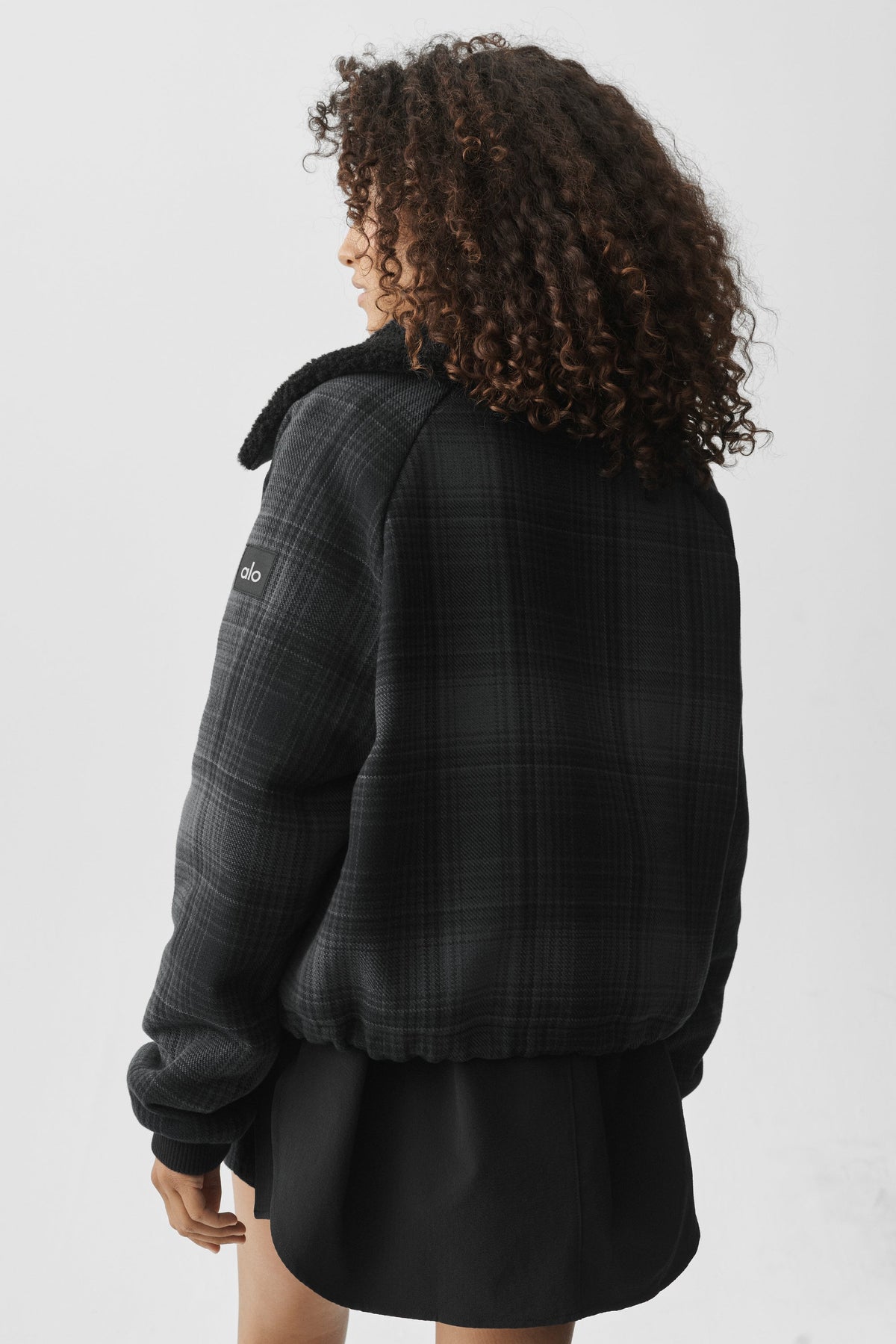 Veste à carreaux Alpine Meadow - Noir à carreaux