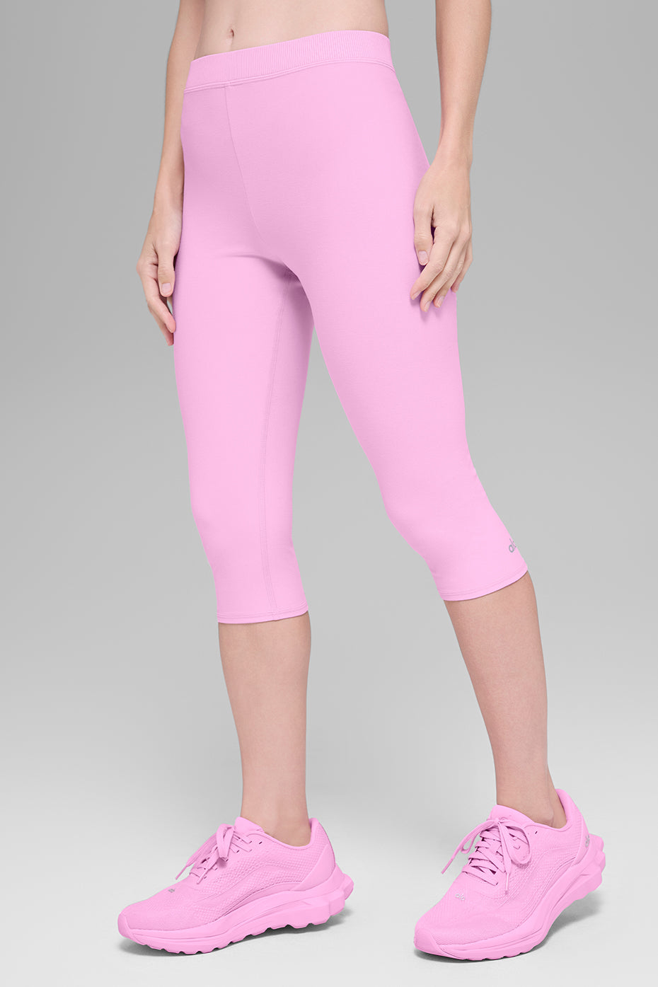 Legging corsaire taille haute Alosoft Iconic 90's - Rose cœur de bonbon