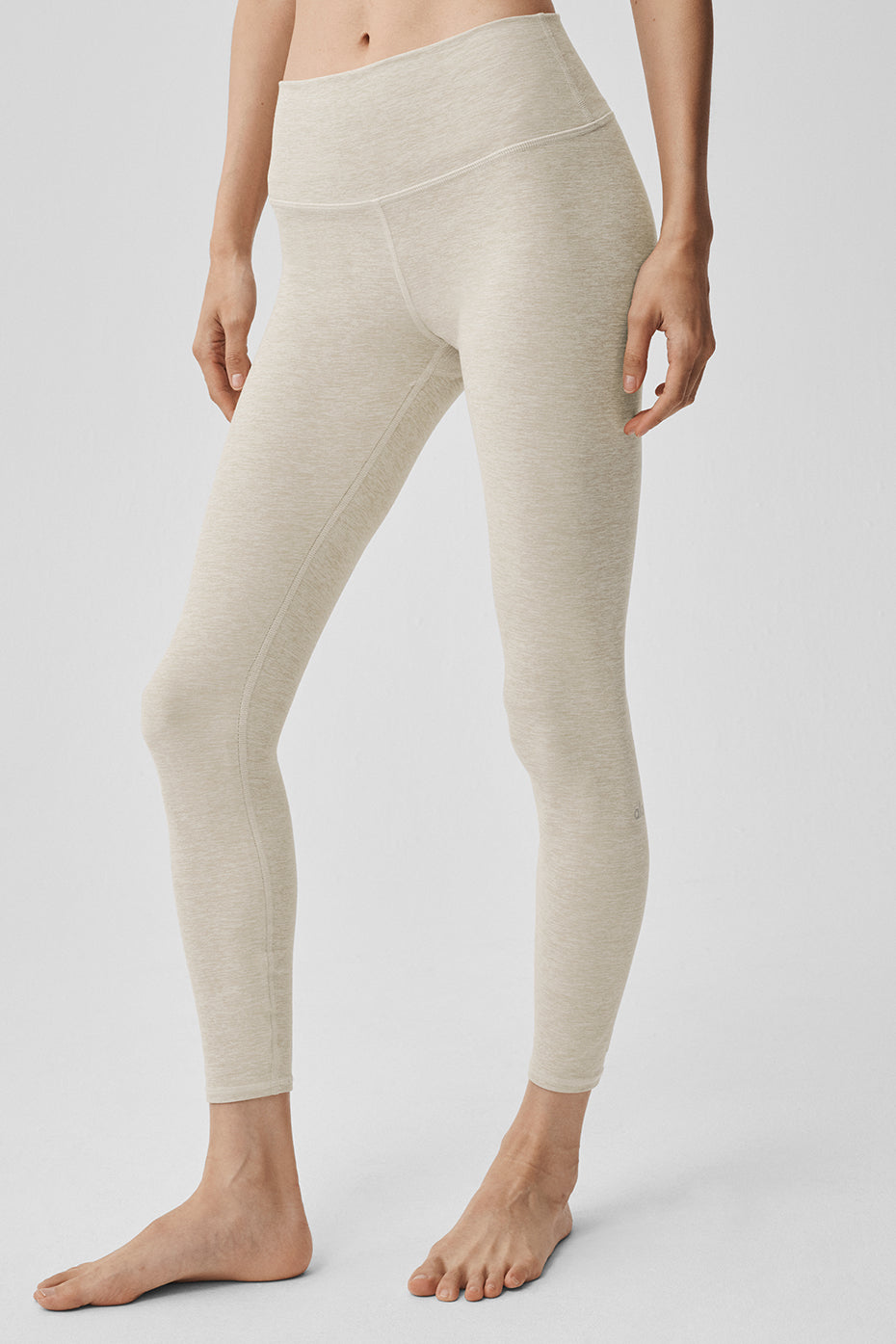 Legging 7/8 taille haute Alosoft Highlight - Flocons d’avoine chiné