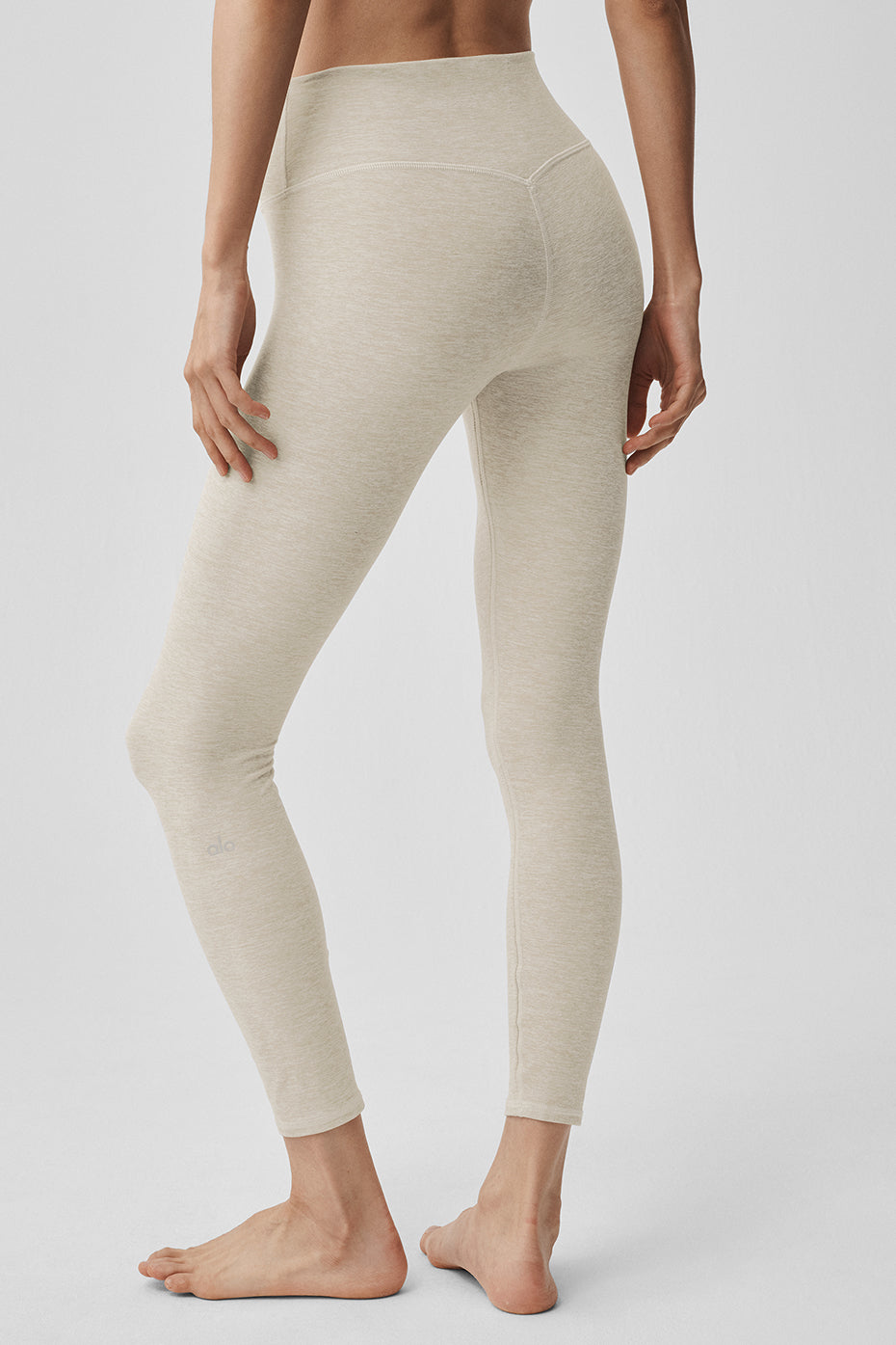Legging 7/8 taille haute Alosoft Highlight - Flocons d’avoine chiné
