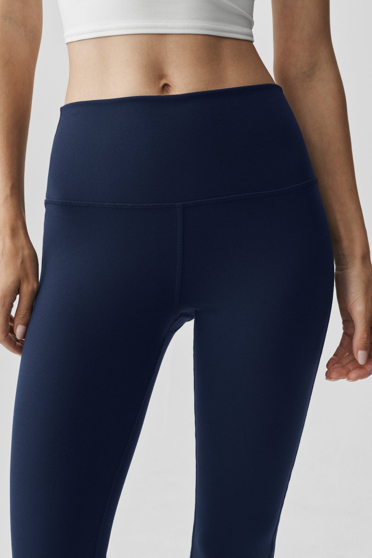 Legging taille haute Airbrush à coupe évasée (standard) - Bleu marine