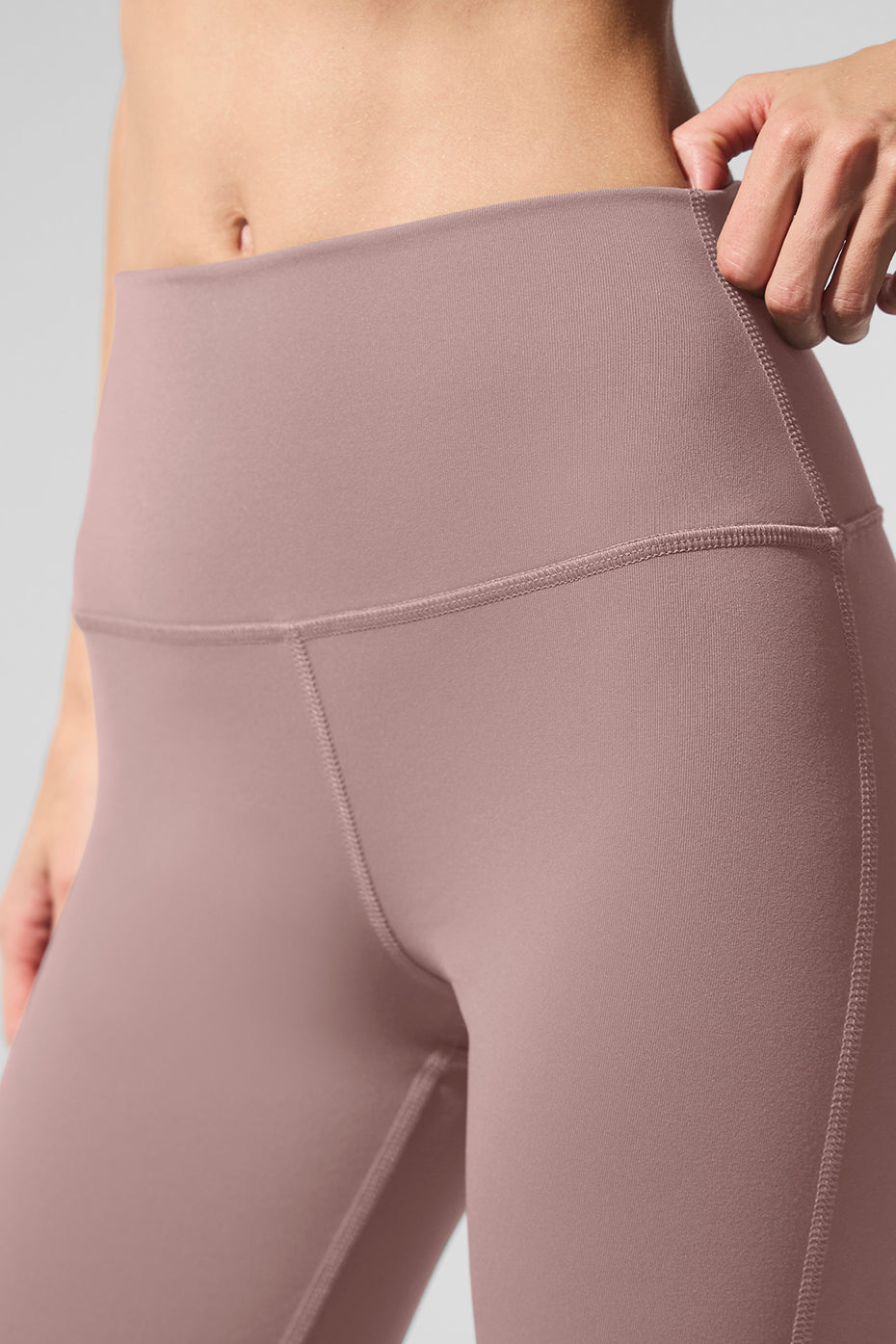 Legging taille haute Airbrush à coupe évasée (court) - Taupe